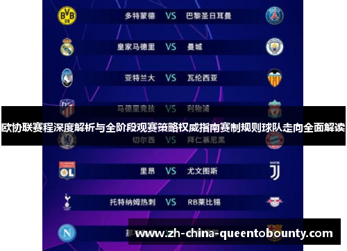 欧协联赛程深度解析与全阶段观赛策略权威指南赛制规则球队走向全面解读